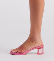 Bright As Day Platform Block Heel Sandals