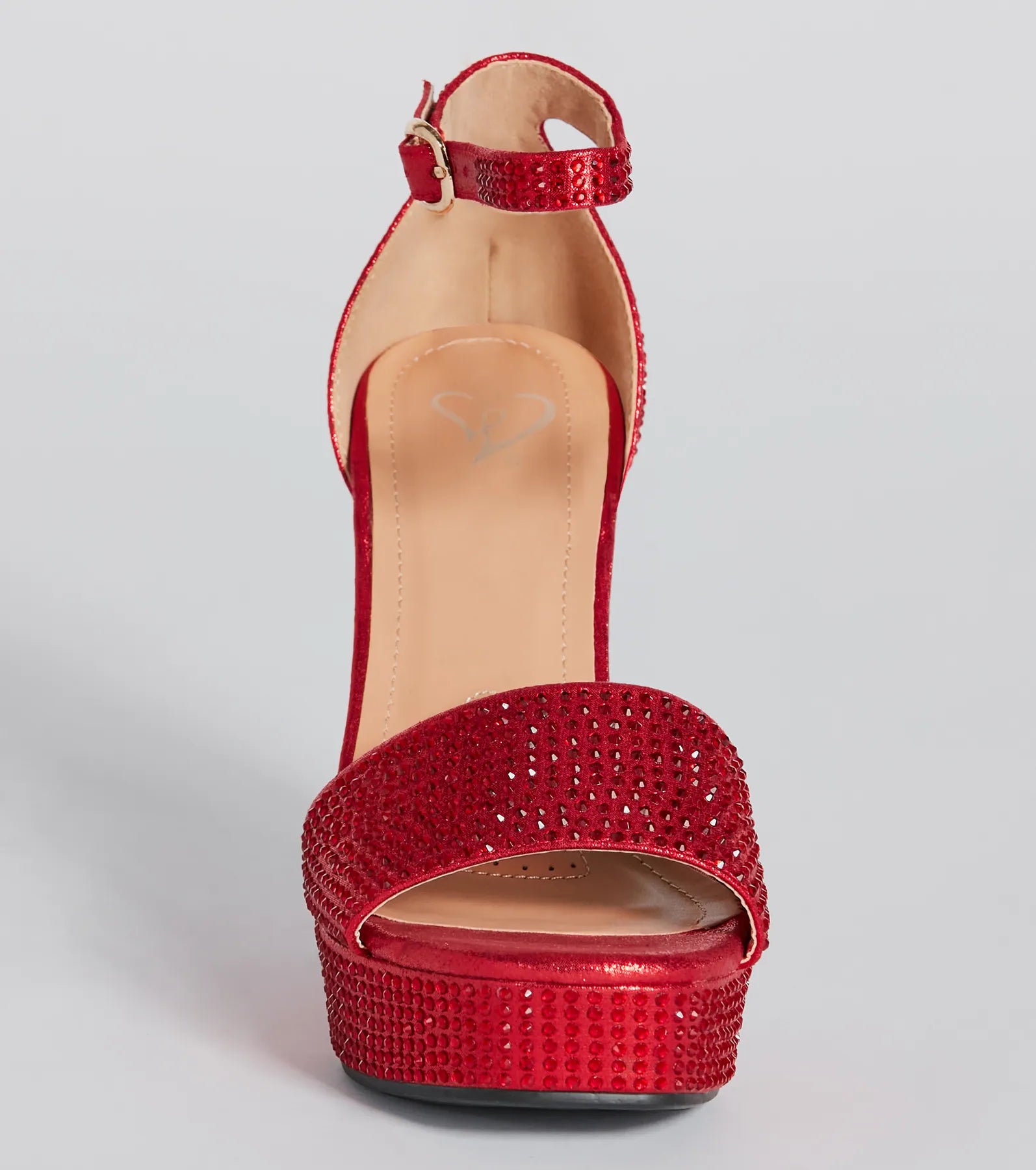 Unparalleled Glam Rhinestone Platform Heels