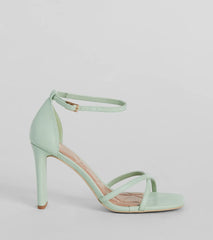 Being Pretty Strappy Faux Leather Block Heels