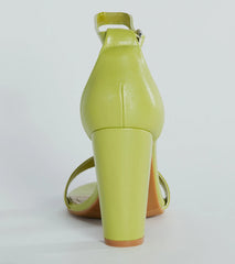 Simply Sophisticated Faux Leather Block Heels