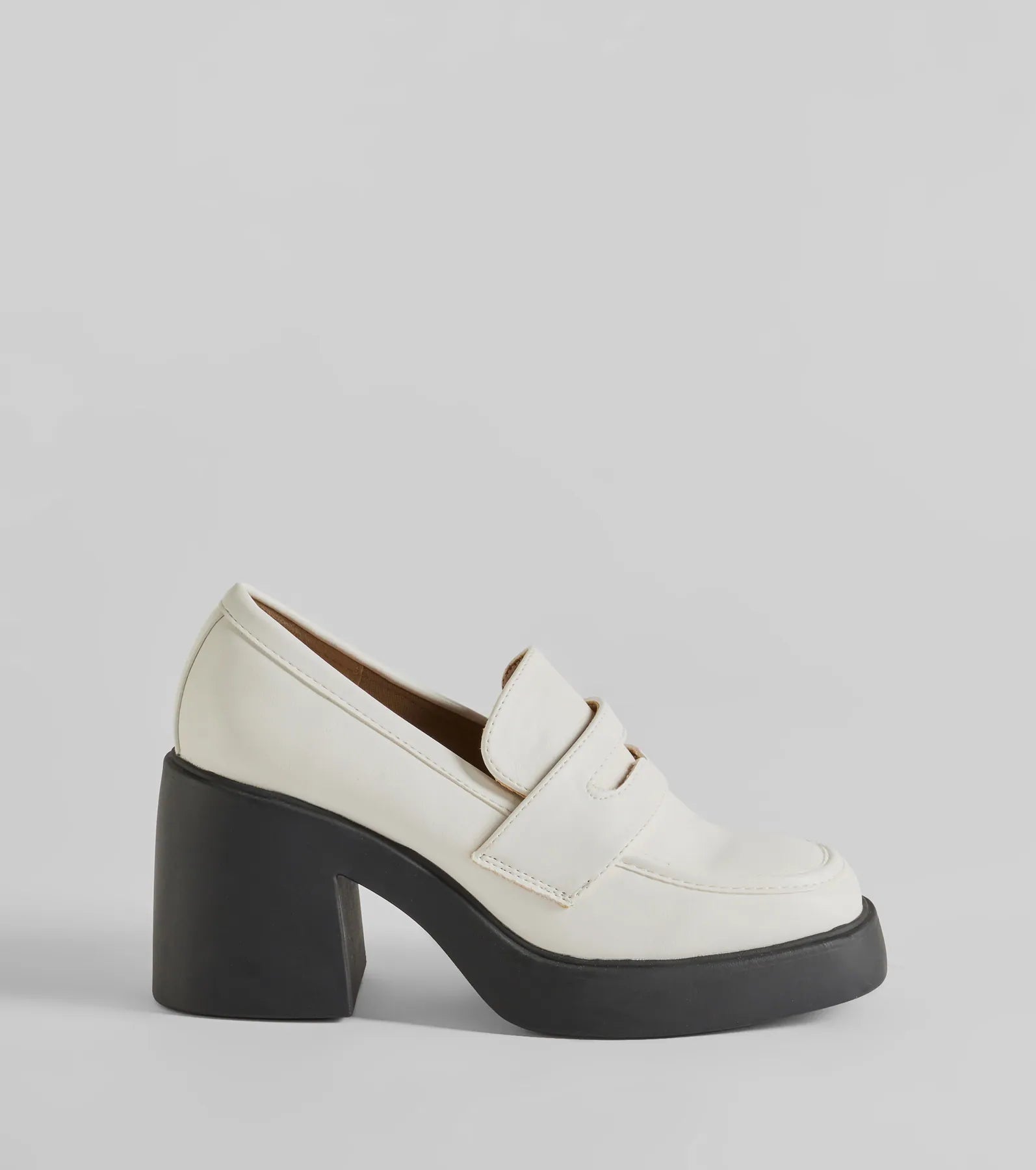 Girl On The Go Platform Block Heel Loafers