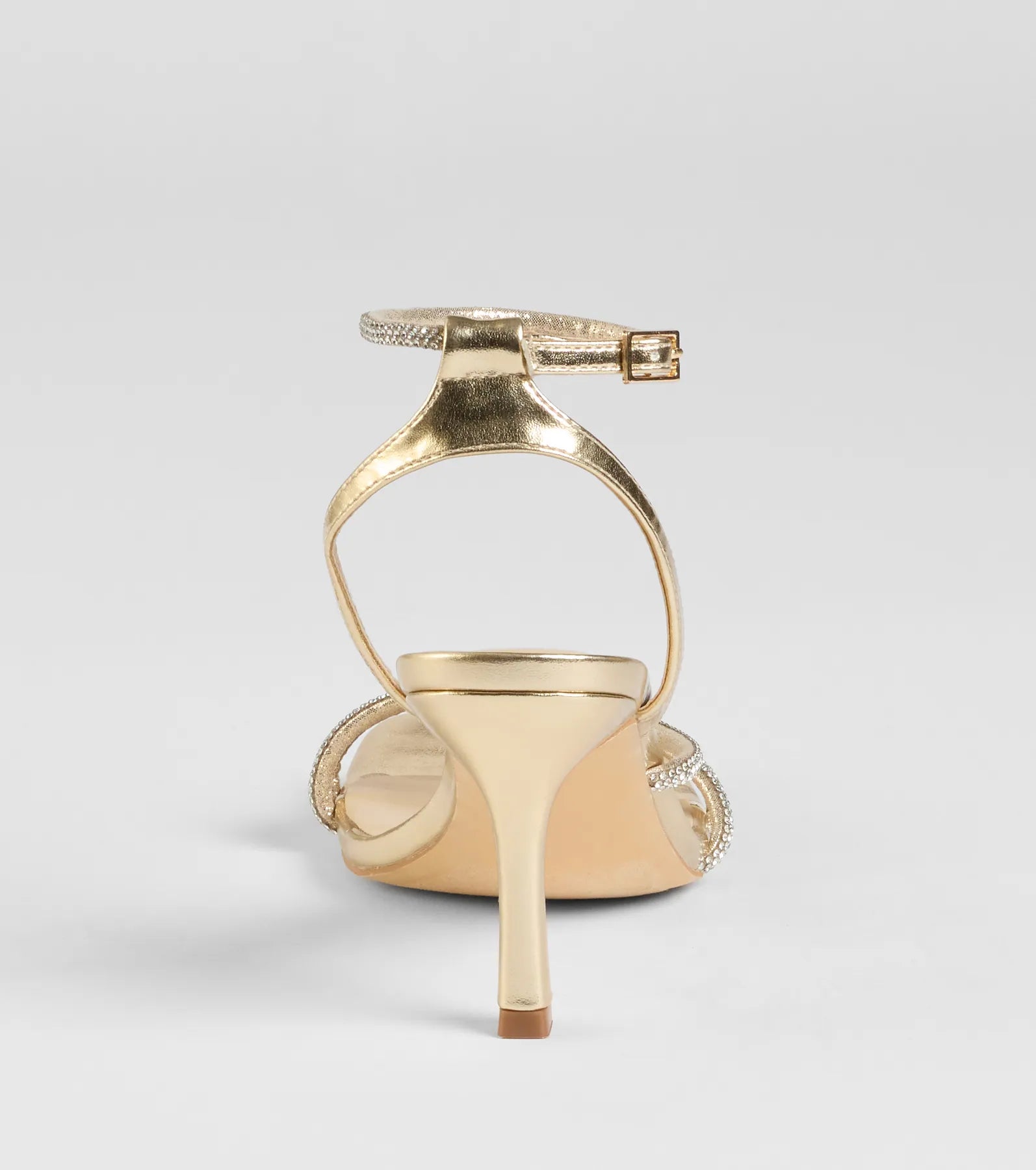 So Icy Rhinestone Kitten Stiletto Heels