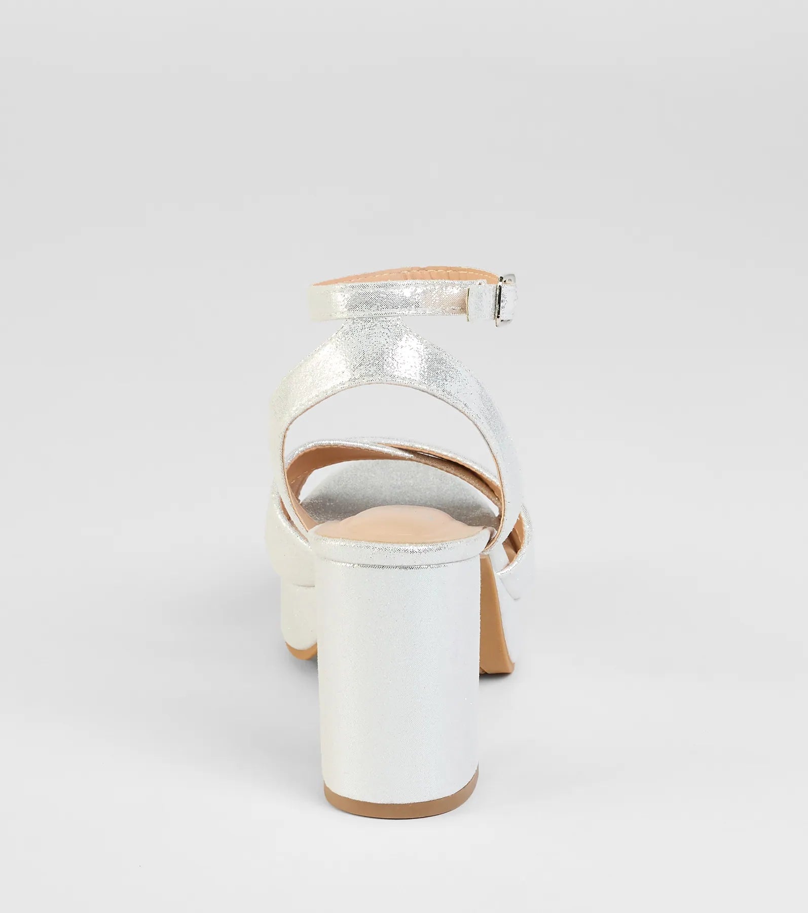 Special Surprise Criss Cross Platform Block Heels