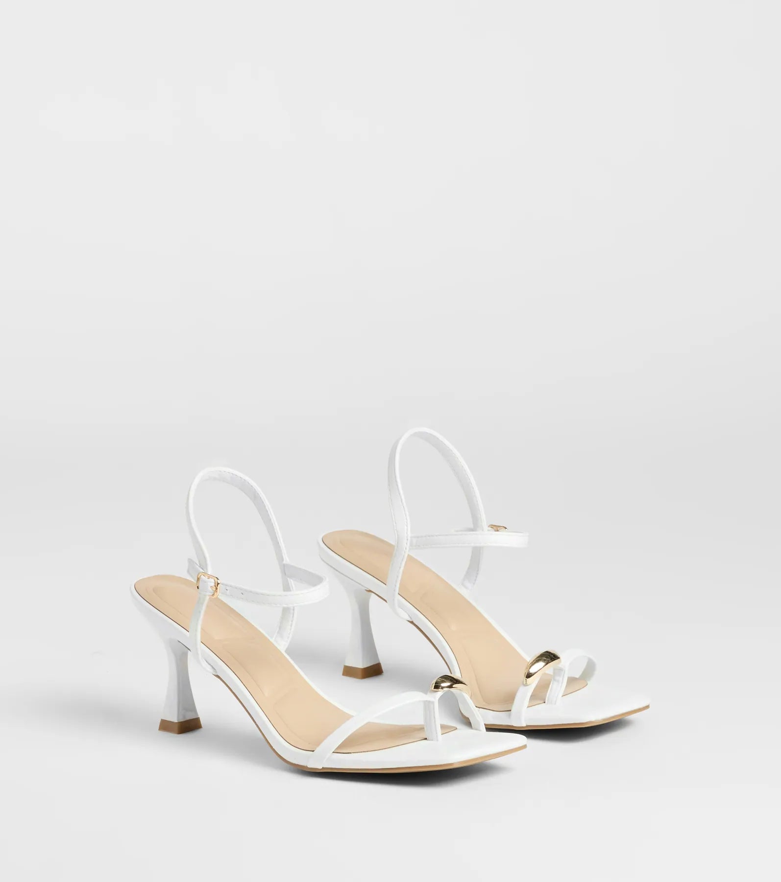 Fabulous Strut Strappy Kitten Heels