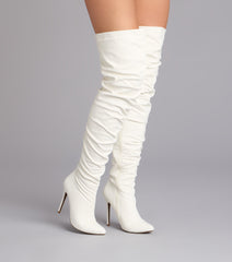 Strut In Style Scrunch Over-The-Knee Boots