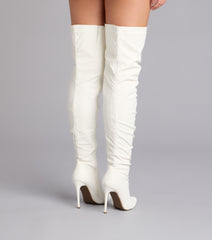 Strut In Style Scrunch Over-The-Knee Boots