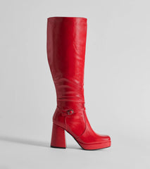 Made To Strut Faux Leather Under-The-Knee Boots