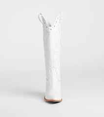 Edgy Western Vibe Studded Cowboy Boots