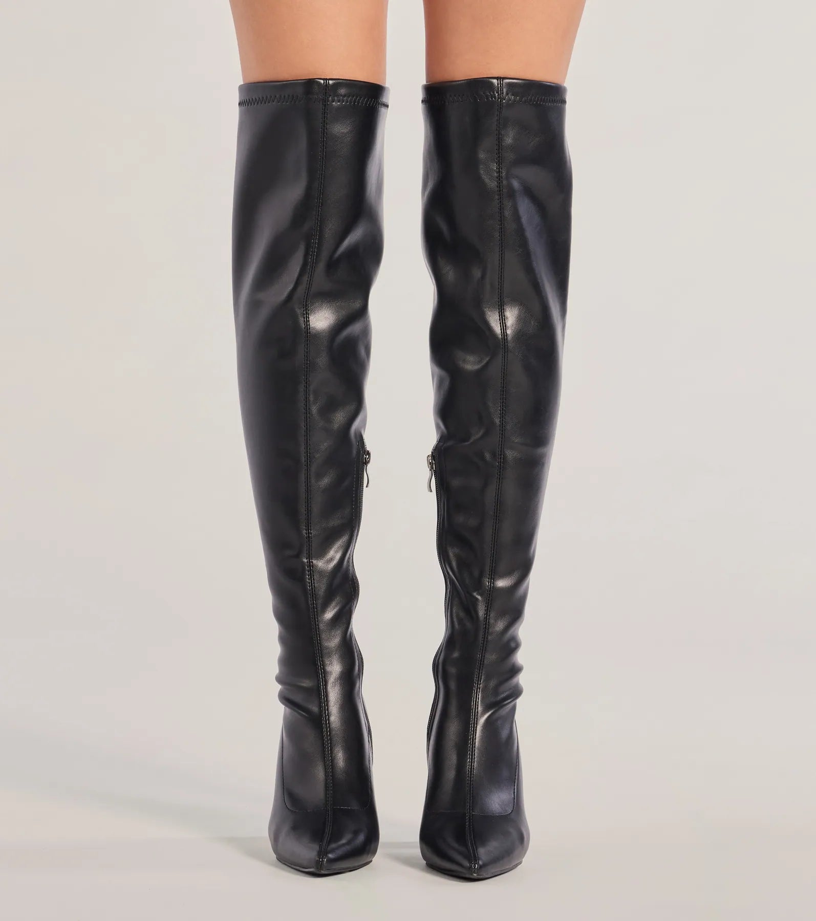 Chic Unlocked Over-The-Knee Block Heel Boots