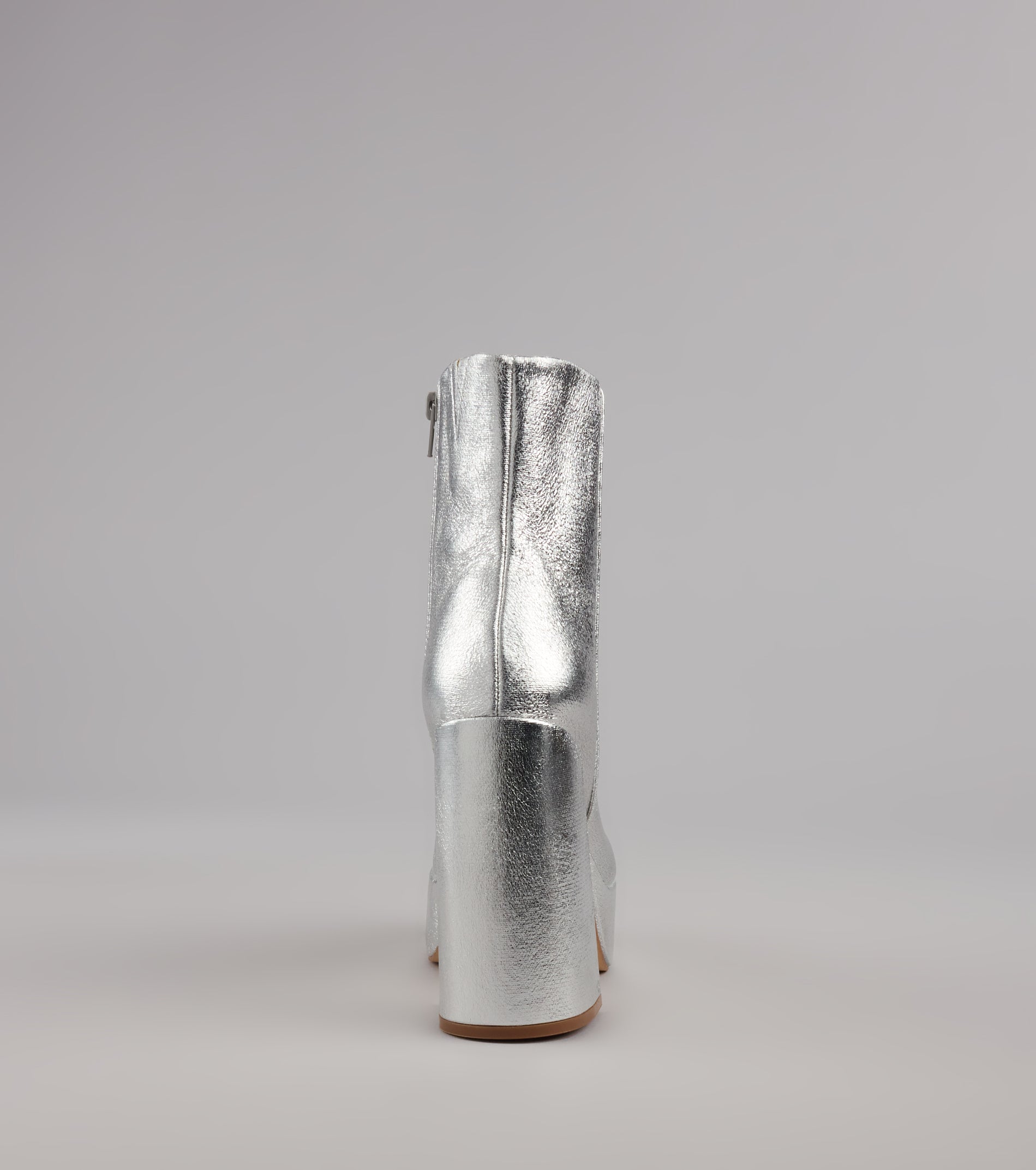 Disco Fever Metallic Platform Booties