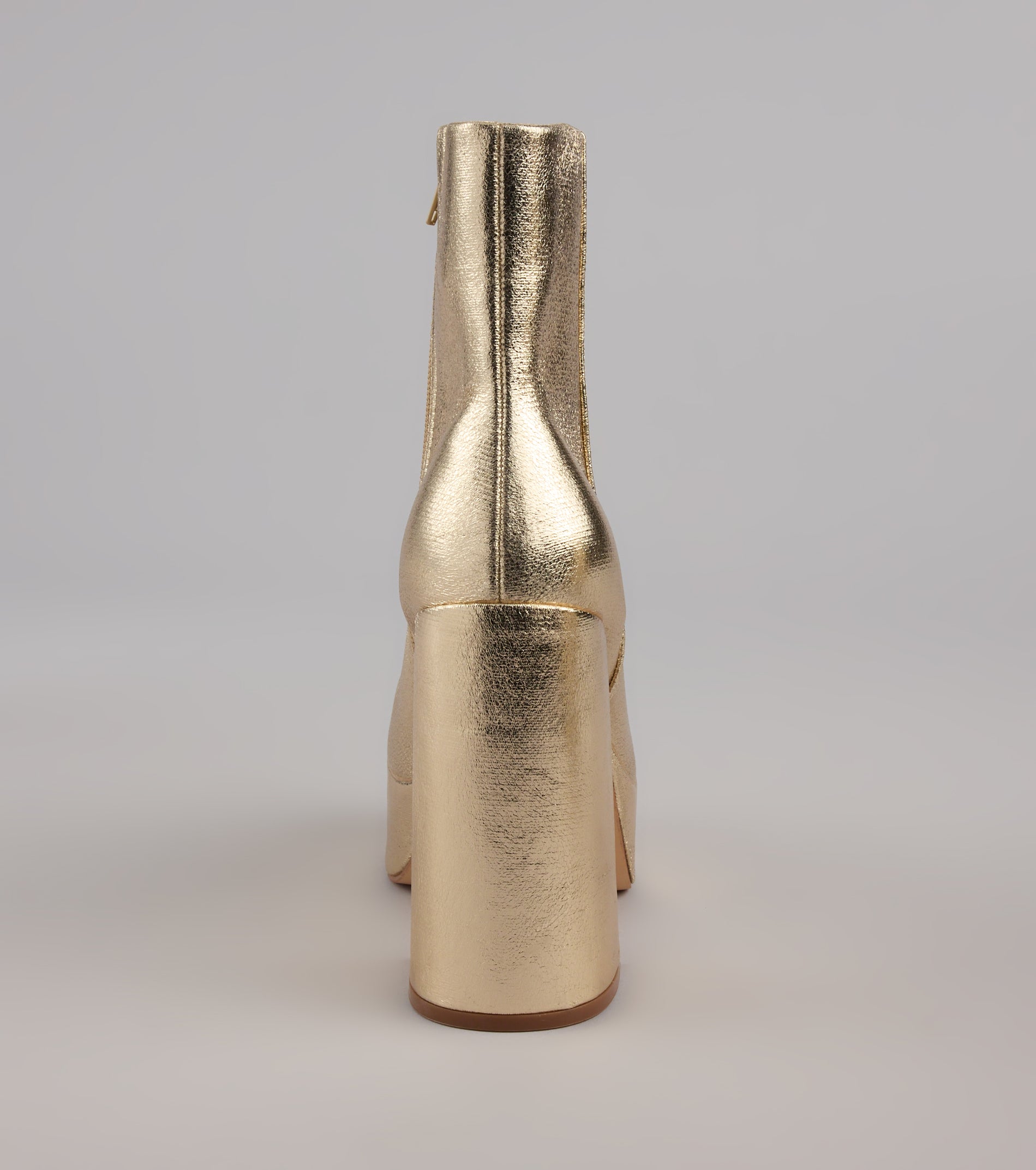 Disco Fever Metallic Platform Booties