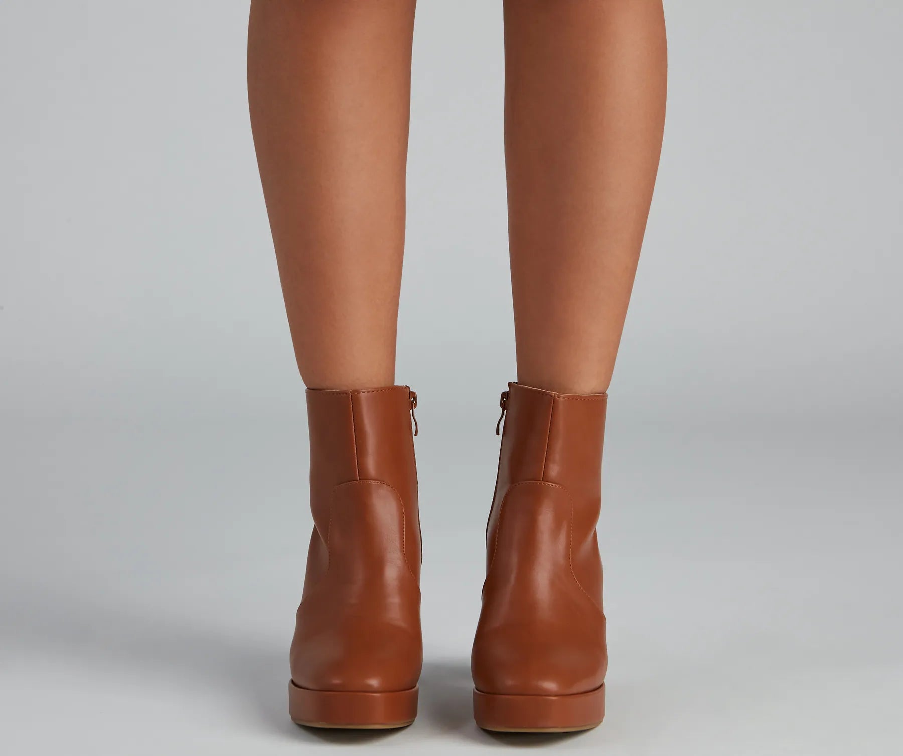 On The Go Block Heel Platform Booties