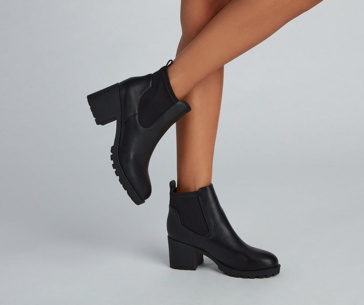 Strut It Out Lug Sole Combat Boots