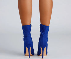 Peep Show Stiletto Booties