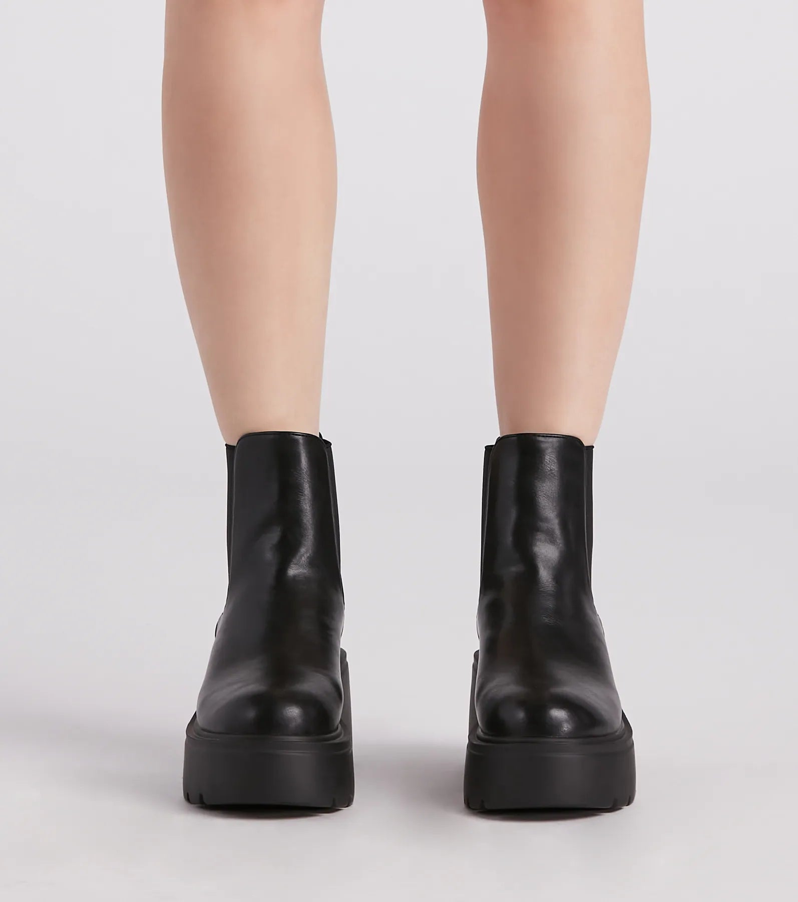 It's True Lug Platform Booties