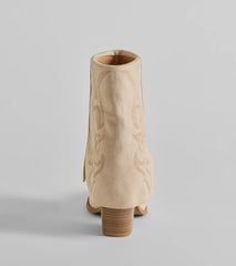 Country Vibes Faux Suede Foldover Cowboy Boots