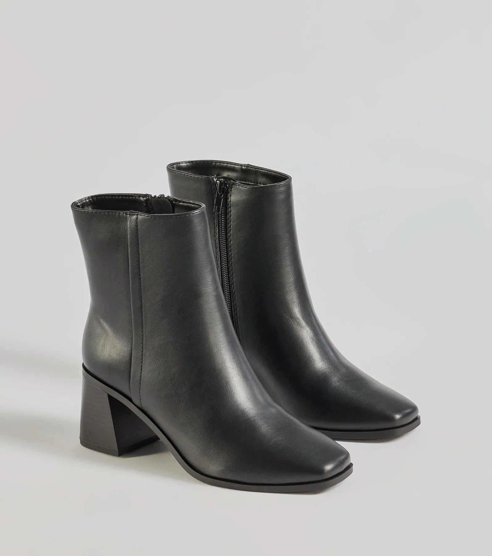 On the Move Block Heel Ankle Booties