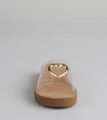 Heart Eyes Only Slide Sandals