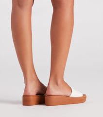 Coastal Babe Slip-On Wedge Sandals