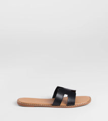 Simply Chic Cutout Strap Flat Sandals