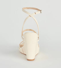 In The Sun Strappy Platform Wedges