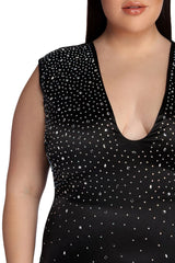 Plus London Heat Stone Mini Dress