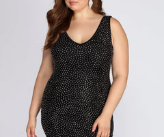 Plus Elinor Studded Cocktail Dress