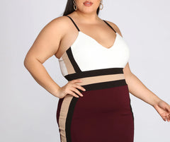 Plus From The Block Midi Dress