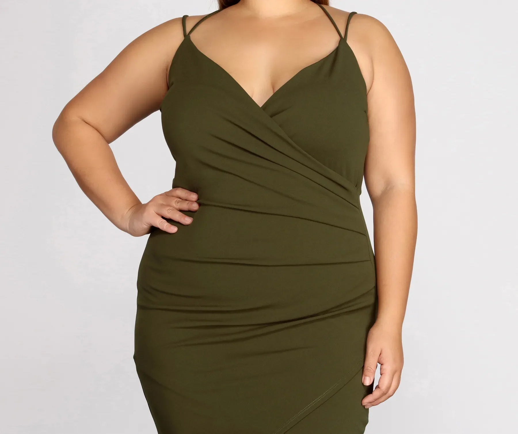 Plus Strappy & Stunning Mini Dress